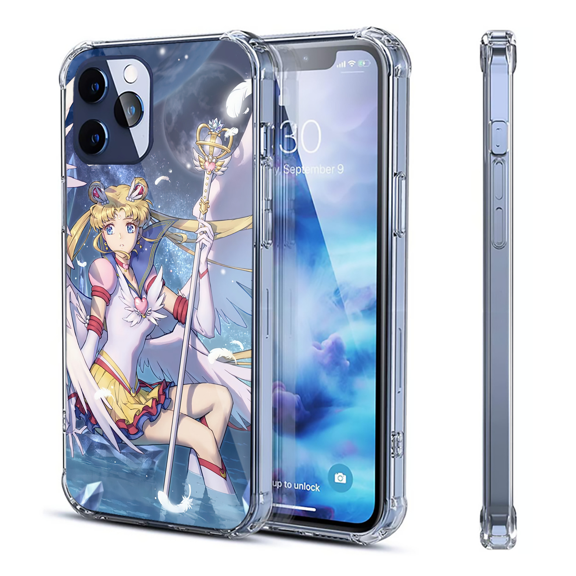 （画像用） 美少女戦士セーラームーン Sailor Moon 【iPhone 12シリーズ対応】透明スマホケース（クリアソフトケース）